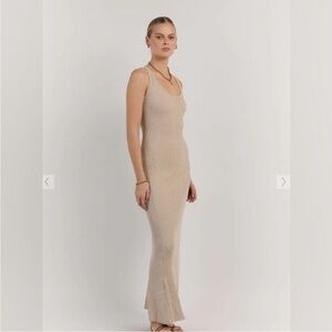DISSH Tan Knit Dress - Skims lookalike